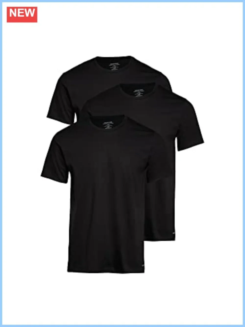 Men's Cotton Classics 3-Pack Undershirts Short Sleeve Crew Neck T-Shirts